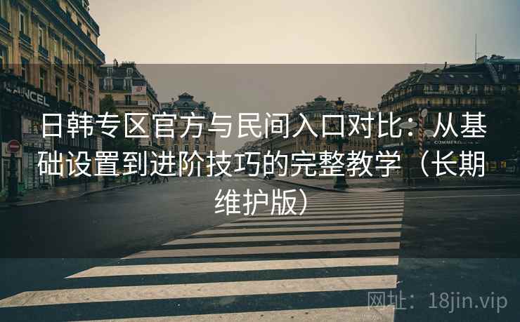 日韩专区官方与民间入口对比：从基础设置到进阶技巧的完整教学（长期维护版）