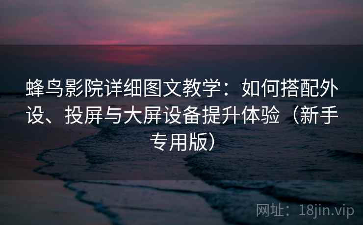 蜂鸟影院详细图文教学：如何搭配外设、投屏与大屏设备提升体验（新手专用版）