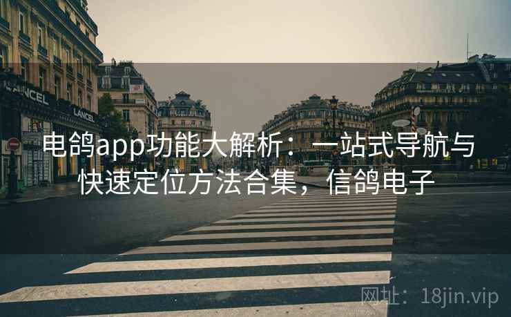 电鸽app功能大解析：一站式导航与快速定位方法合集，信鸽电子