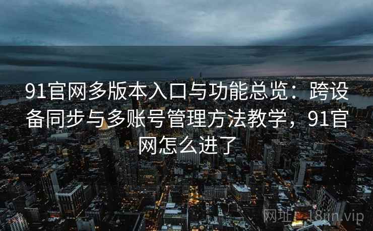 91官网多版本入口与功能总览：跨设备同步与多账号管理方法教学，91官网怎么进了