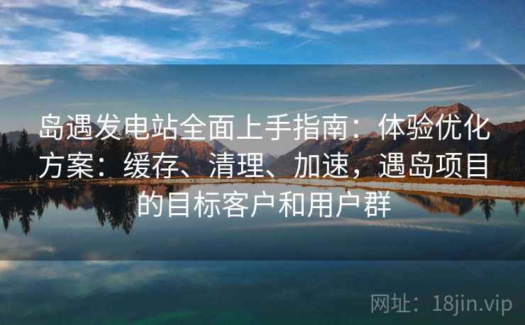 岛遇发电站全面上手指南：体验优化方案：缓存、清理、加速，遇岛项目的目标客户和用户群