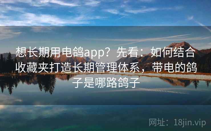 想长期用电鸽app？先看：如何结合收藏夹打造长期管理体系，带电的鸽子是哪路鸽子