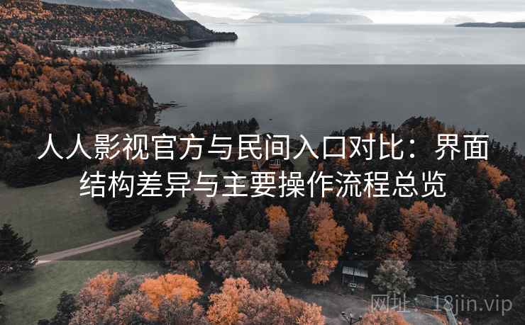 人人影视官方与民间入口对比：界面结构差异与主要操作流程总览