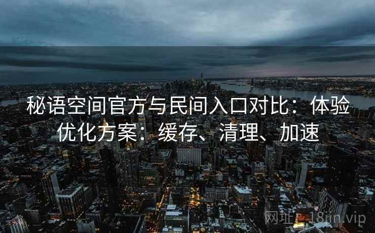 秘语空间官方与民间入口对比：体验优化方案：缓存、清理、加速