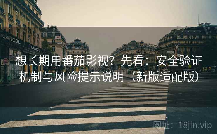 想长期用番茄影视？先看：安全验证机制与风险提示说明（新版适配版）