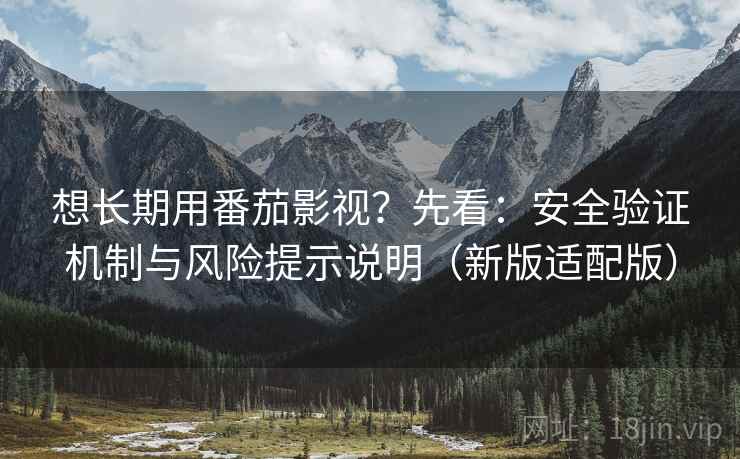 想长期用番茄影视？先看：安全验证机制与风险提示说明（新版适配版）