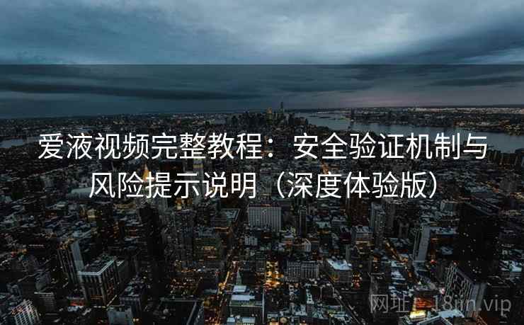 爱液视频完整教程：安全验证机制与风险提示说明（深度体验版）