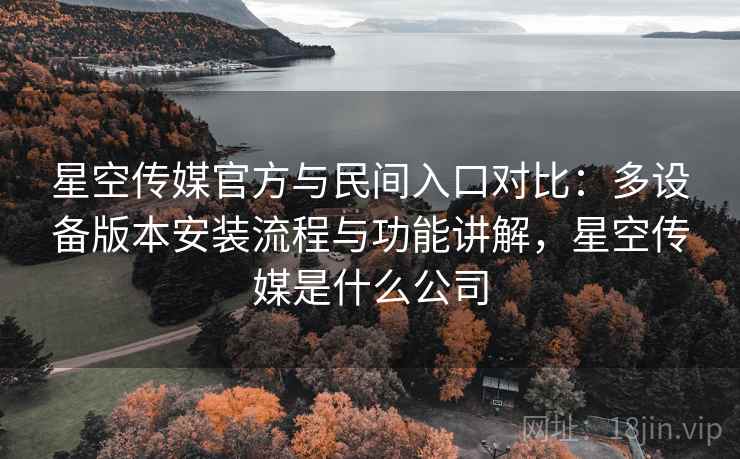 星空传媒官方与民间入口对比：多设备版本安装流程与功能讲解，星空传媒是什么公司  第2张