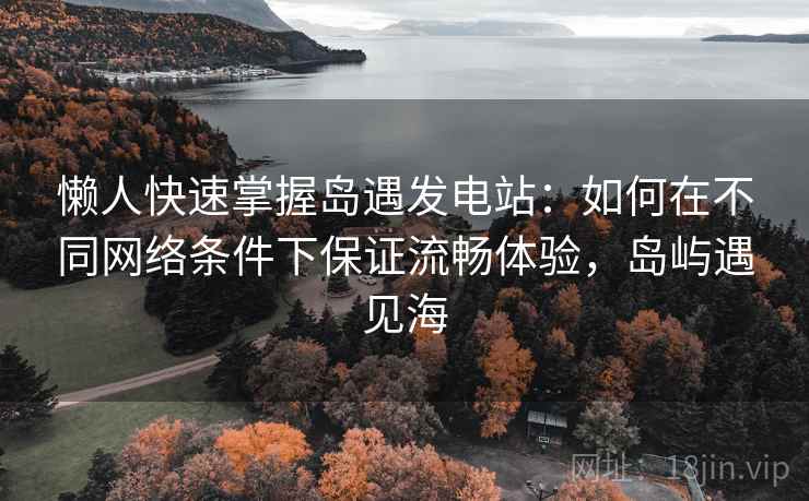 懒人快速掌握岛遇发电站：如何在不同网络条件下保证流畅体验，岛屿遇见海  第2张