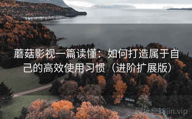 蘑菇影视一篇读懂：如何打造属于自己的高效使用习惯（进阶扩展版）