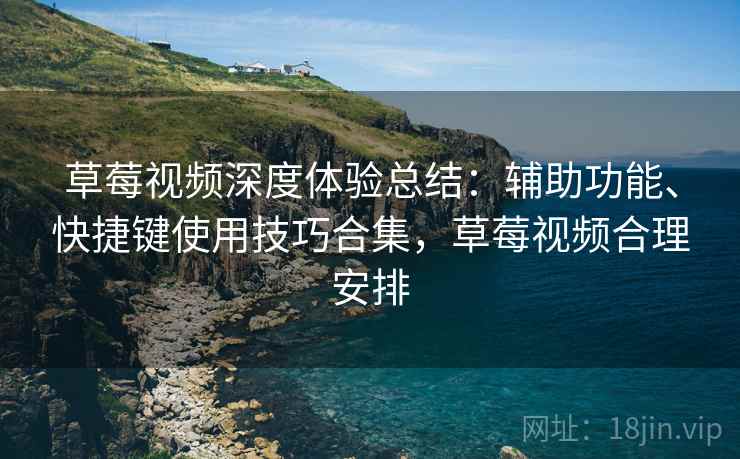 草莓视频深度体验总结:辅助功能、快捷键使用技巧合集,草莓视频合理安排
